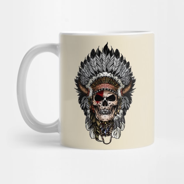 Indian skull by clickprint